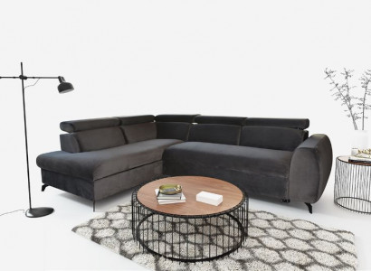 Sofa Ecksofa Wohnlandschaft L-Form Designersofa Luxus Ecksofas Stoffsofa Textil